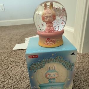 Pop Mart Labubu Big into Energy Crystal ball snow globe- Loyalty